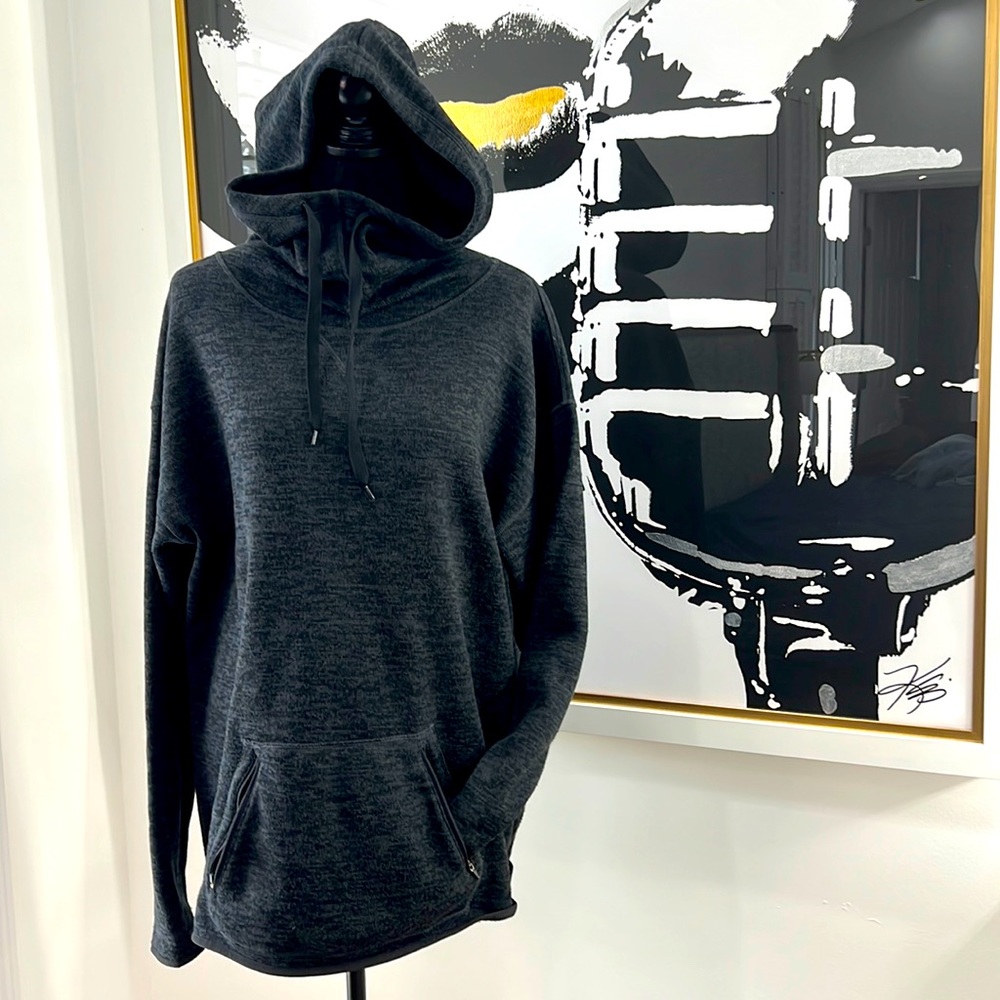 Champion High-Neck Hooded Sweatshirt, Size XL